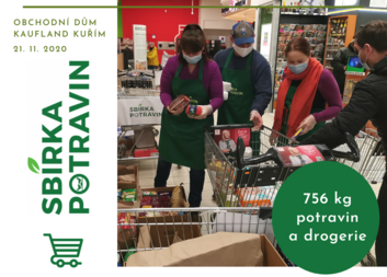  Pomohli jste 756 kilogramy potravin a drogerie