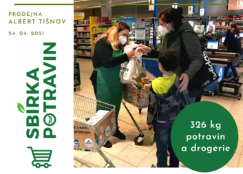 Darovali jste 326 kg potravin