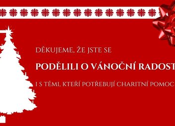 Děkujeme, že jste se podělili o vánoční radost