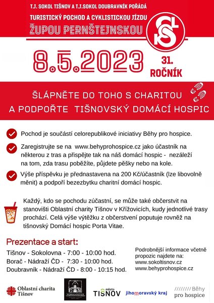 ŠLÁPNĚTE DO TOHO S CHARITOU A PODPOŘTE DOMÁCÍ HOSPIC 