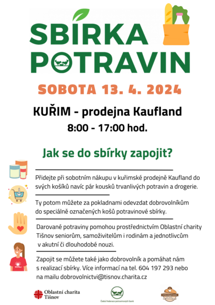 Sbírka potravin jaro 2024